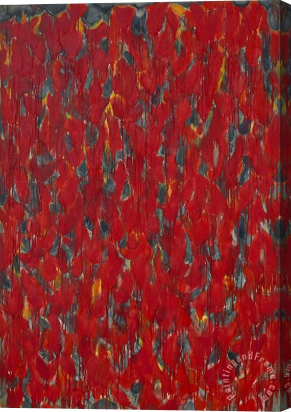 Sam Francis Red No. 1, 1953 Stretched Canvas Painting / Canvas Art