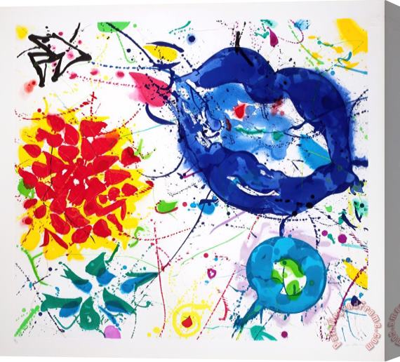 Sam Francis Senza Titolo III, 1987 Stretched Canvas Painting / Canvas Art