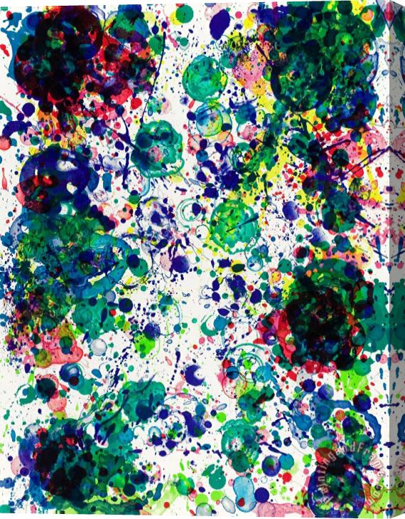 Sam Francis Spring Solution, 1972 Stretched Canvas Painting / Canvas Art