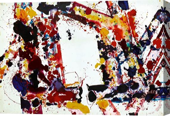 Sam Francis Stepping Up Stretched Canvas Painting / Canvas Art