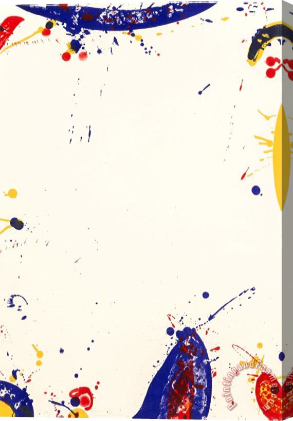 Sam Francis Surrounded White (sf 58), 1964 Stretched Canvas Print / Canvas Art