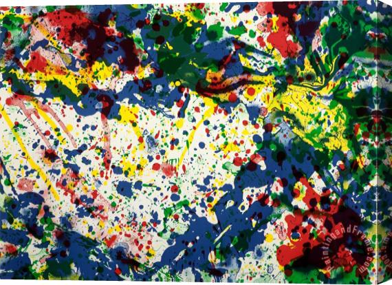 Sam Francis Untitled (from The Papierski Portfolio), 1992 Stretched Canvas Painting / Canvas Art