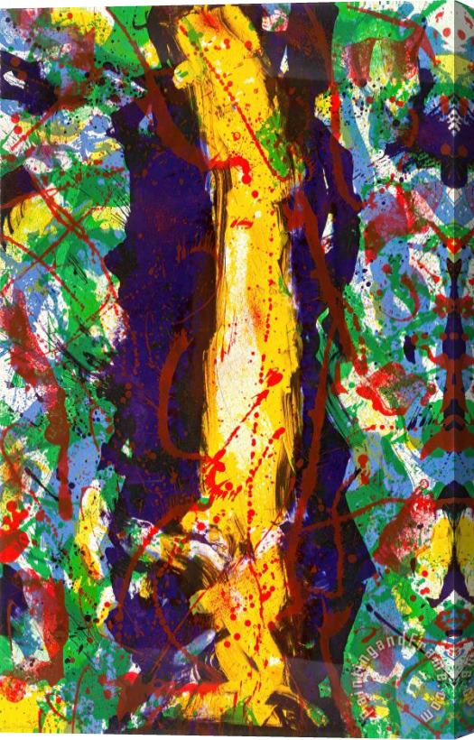 Sam Francis Untitled (sf 343), 1990 Stretched Canvas Print / Canvas Art