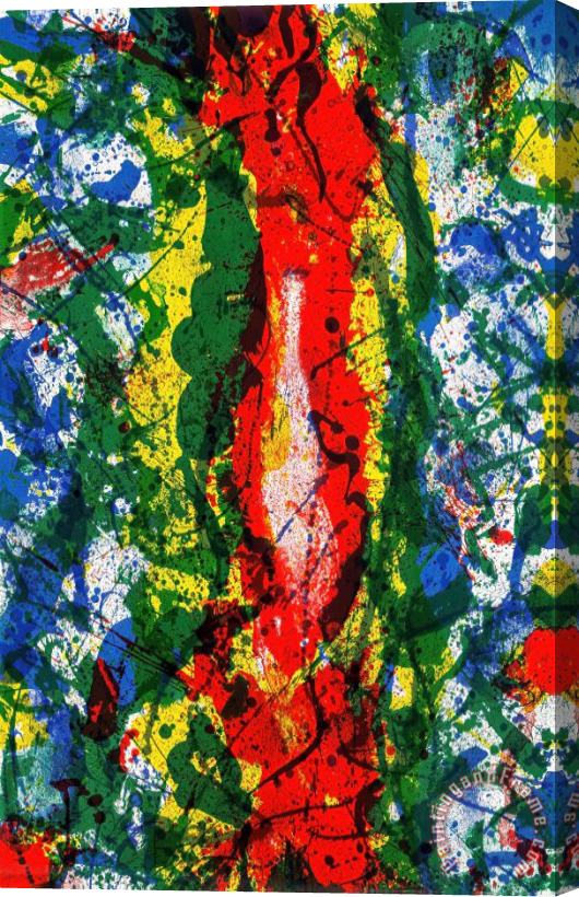 Sam Francis Untitled (sf 344), 1990 Stretched Canvas Painting / Canvas Art