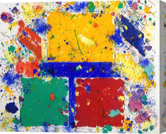 Sam Francis Untitled (sfm 81 009), 1981 Stretched Canvas Painting / Canvas Art