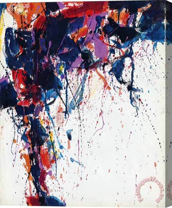 Sam Francis Untitled, 1958 Stretched Canvas Print / Canvas Art