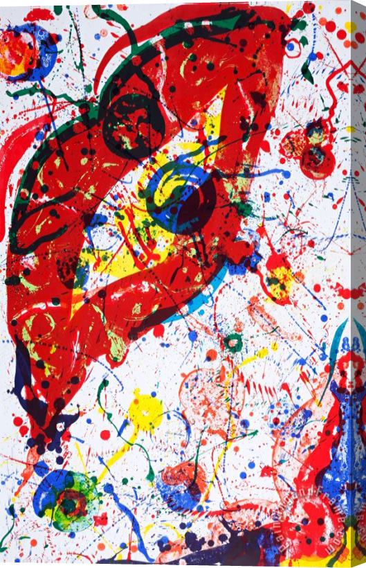 Sam Francis Untitled, 1988 Stretched Canvas Painting / Canvas Art