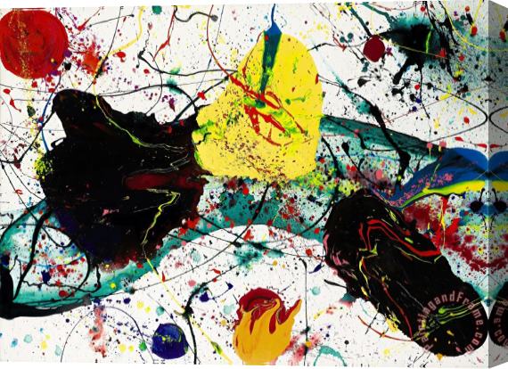 Sam Francis Untitled, 1988 Stretched Canvas Painting / Canvas Art