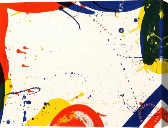 Sam Francis Untitled, From Portfolio 9, 1967 Stretched Canvas Painting / Canvas Art