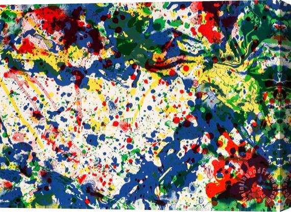 Sam Francis Untitled, From The Papierski Portfolio (sf 355), 1992 Stretched Canvas Print / Canvas Art