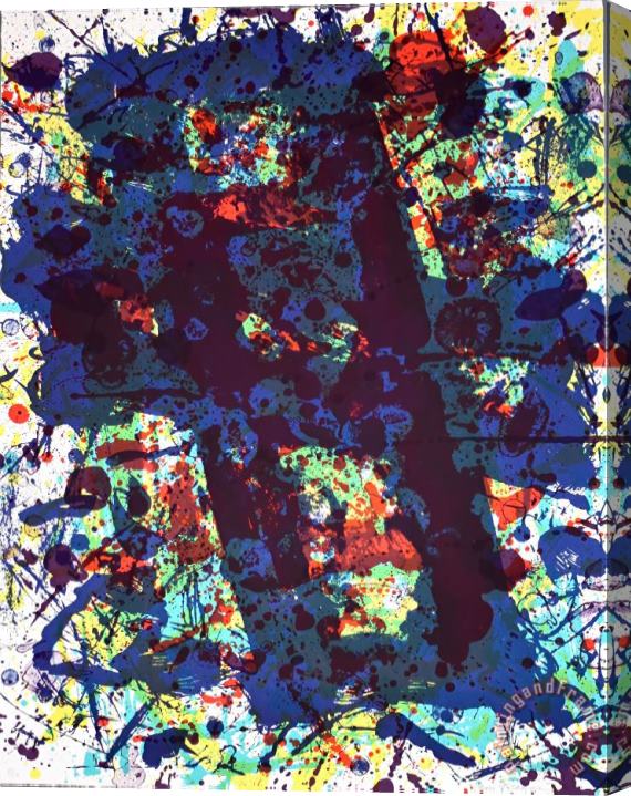 Sam Francis Untitled Sf 349, From Papierski Portfolio, 1973 1984 Stretched Canvas Painting / Canvas Art