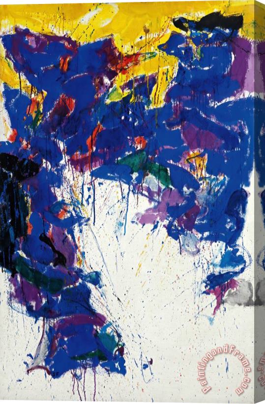 Sam Francis Violet, Yellow And White, 1958 Stretched Canvas Print / Canvas Art