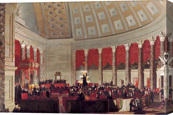 Samuel Finley Breese Morse The House of Representatives Stretched Canvas Painting / Canvas Art