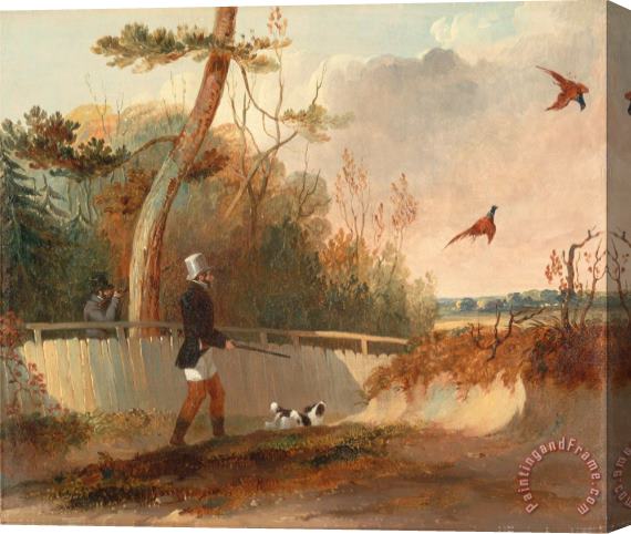 Samuel John Egbert Jones Pheasant Shooting Stretched Canvas Painting / Canvas Art