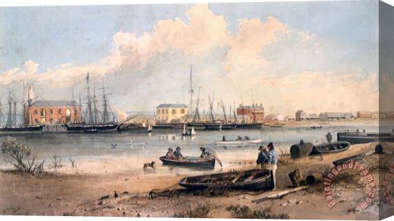 Samuel Thomas Gill Port Adelaide Stretched Canvas Painting / Canvas Art