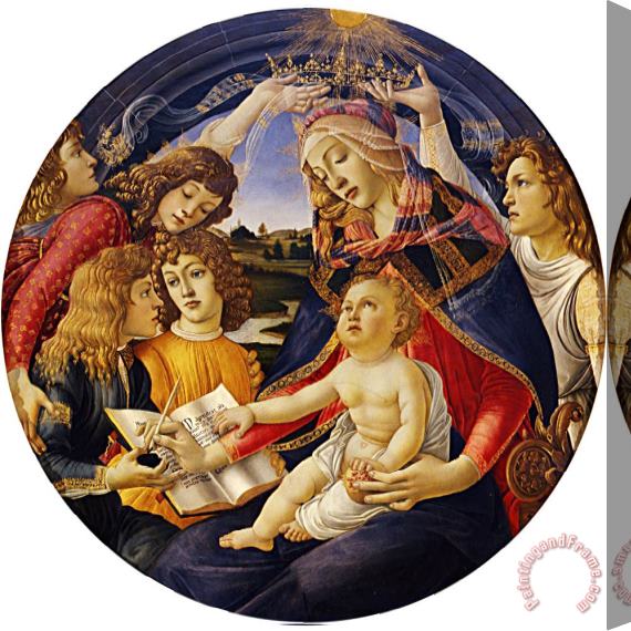 Sandro Botticelli Madonna of The Magnificat Stretched Canvas Print / Canvas Art