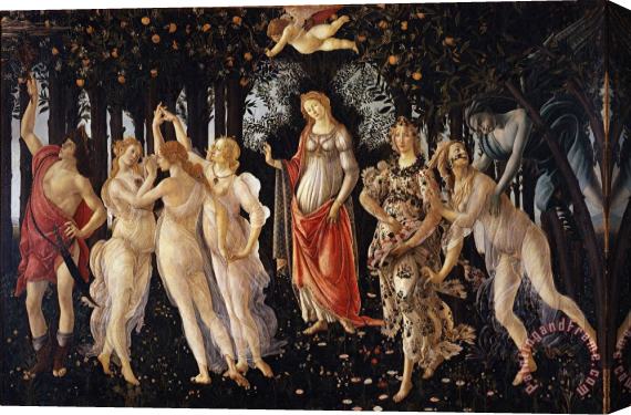 Sandro Botticelli Primavera Stretched Canvas Painting / Canvas Art