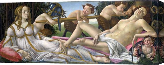 Sandro Botticelli Venus And Mars Stretched Canvas Print / Canvas Art