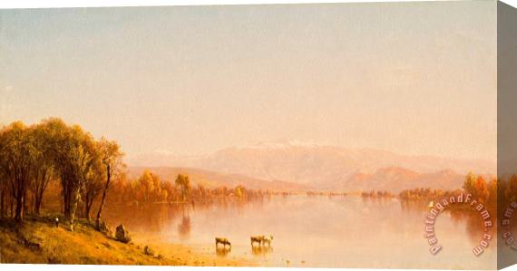 Sanford Robinson Gifford Indian Summer in The White Mountains Stretched Canvas Print / Canvas Art