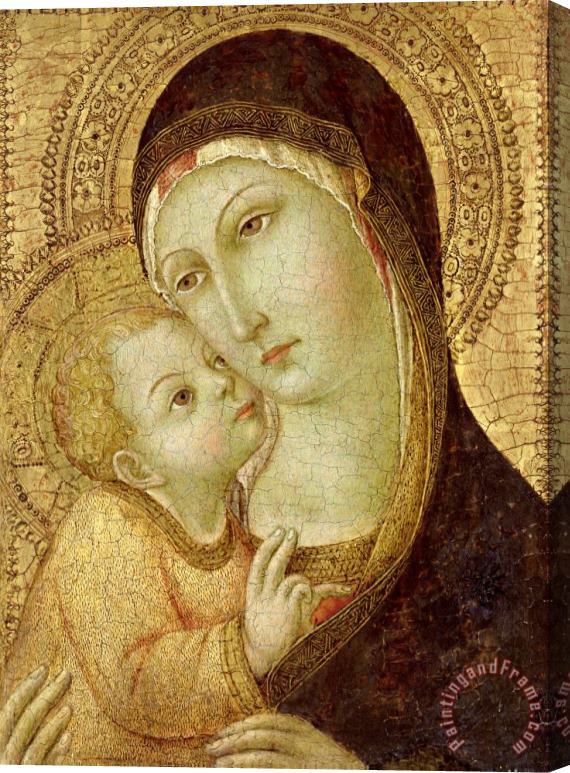Sano di Pietro Madonna And Child Stretched Canvas Print / Canvas Art