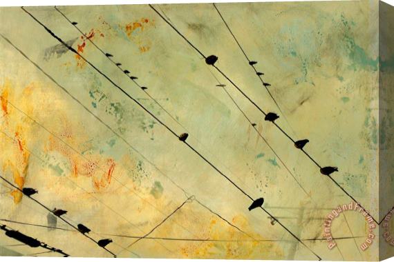 Sara Abbott I'll Fly Away IV Stretched Canvas Painting / Canvas Art