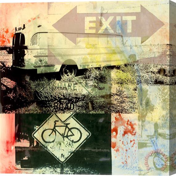 Sara Abbott On The Road I Stretched Canvas Painting / Canvas Art
