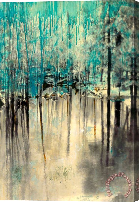 Sara Abbott Water Trees III Stretched Canvas Painting / Canvas Art