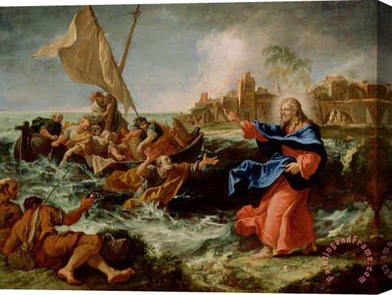 Sebastiano Ricci Christ at the Sea of Galilee Stretched Canvas Print / Canvas Art