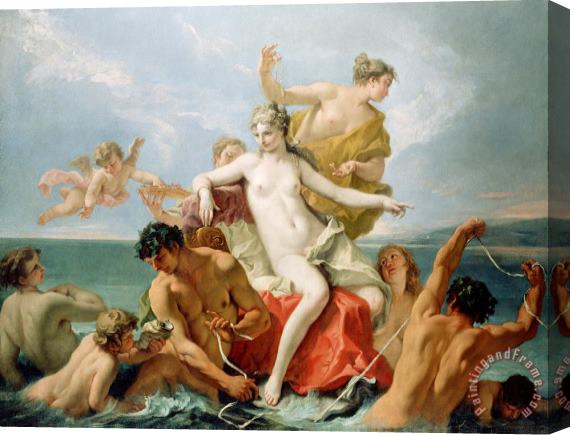 Sebastiano Ricci Triumph of The Marine Venus Stretched Canvas Painting / Canvas Art