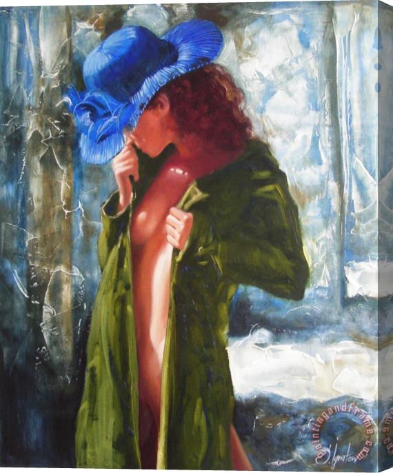 Sergey Ignatenko The blue hat Stretched Canvas Print / Canvas Art