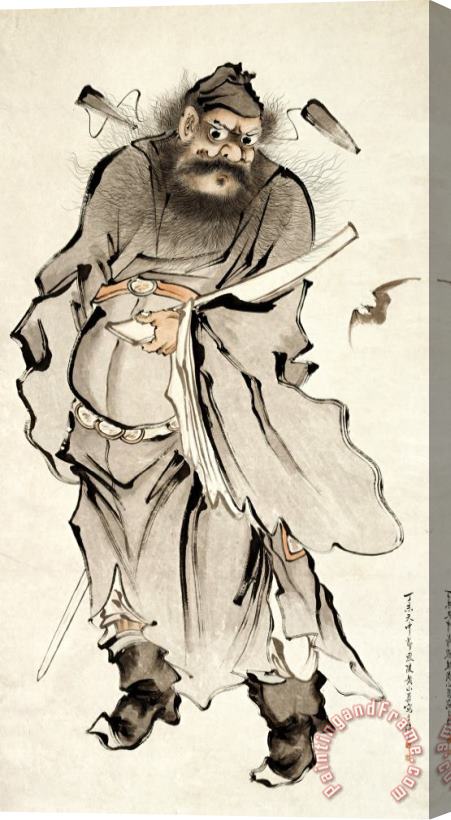 Shanshou Huang Zhong Kui, The Demon Queller Stretched Canvas Painting / Canvas Art