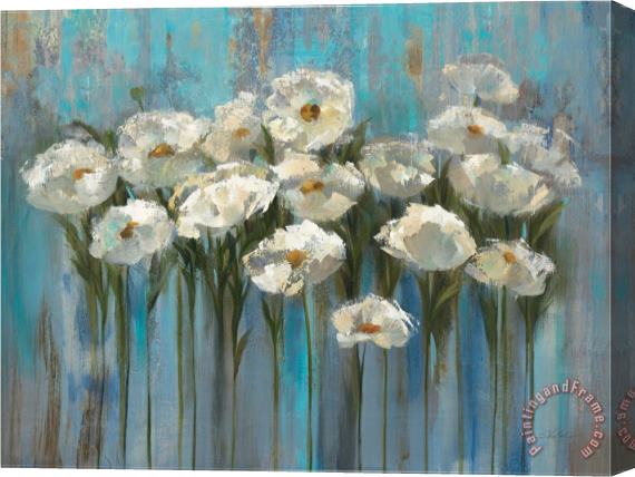 Silvia Vassileva Anemones by The Lake Stretched Canvas Painting / Canvas Art