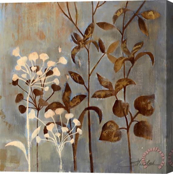 Silvia Vassileva Branches in Dusty Blue II Stretched Canvas Print / Canvas Art
