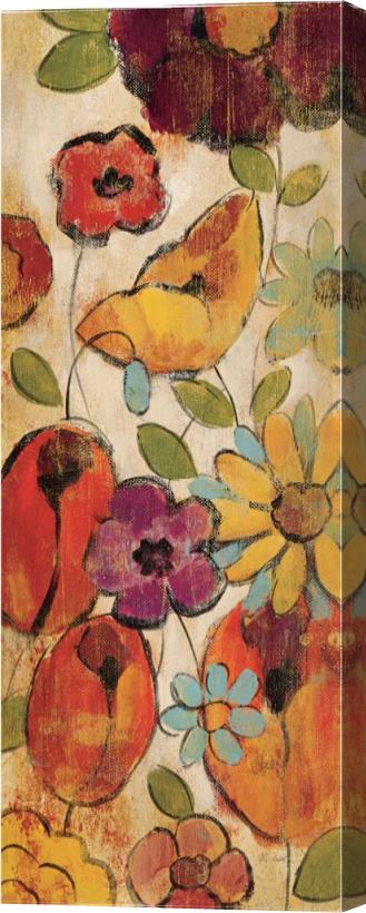 Silvia Vassileva Floral Sketches on Linen II Stretched Canvas Painting / Canvas Art