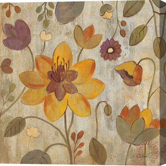 Silvia Vassileva Floral Song II Stretched Canvas Print / Canvas Art