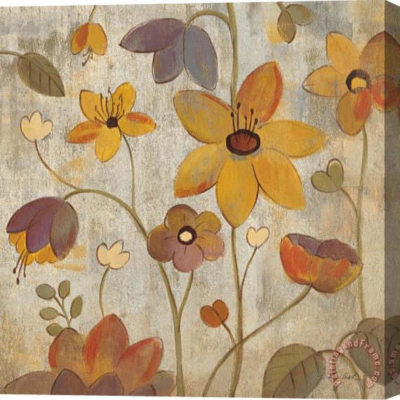 Silvia Vassileva Floral Song III Stretched Canvas Print / Canvas Art