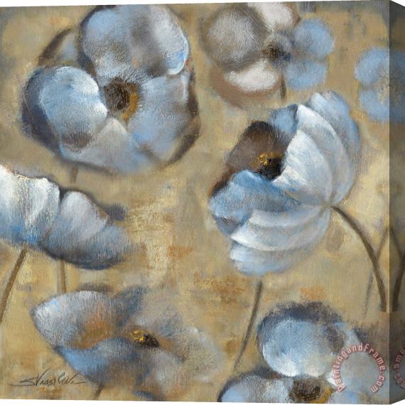 Silvia Vassileva Flowers in Dusk II Stretched Canvas Painting / Canvas Art