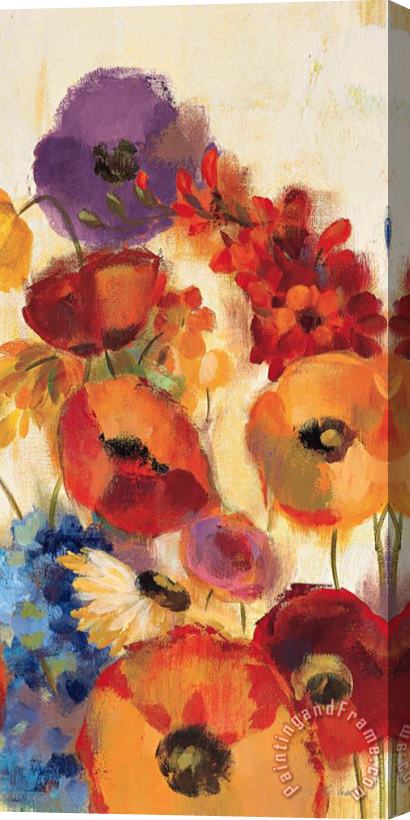 Silvia Vassileva Joyful Garden Panel III Stretched Canvas Painting / Canvas Art