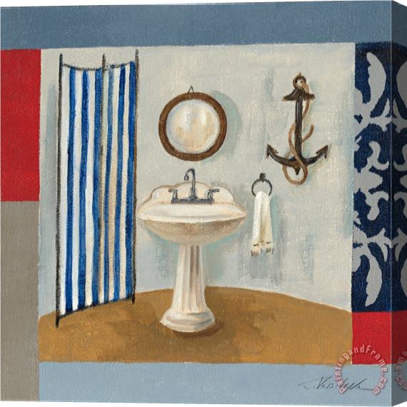 Silvia Vassileva Nautical Bath I Stretched Canvas Painting / Canvas Art