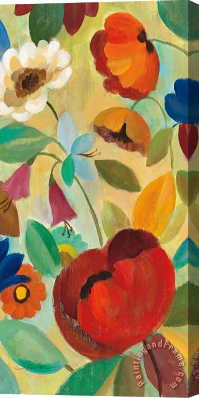 Silvia Vassileva Summer Floral Panel II Stretched Canvas Painting / Canvas Art