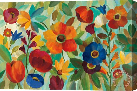Silvia Vassileva Summer Floral V Stretched Canvas Print / Canvas Art