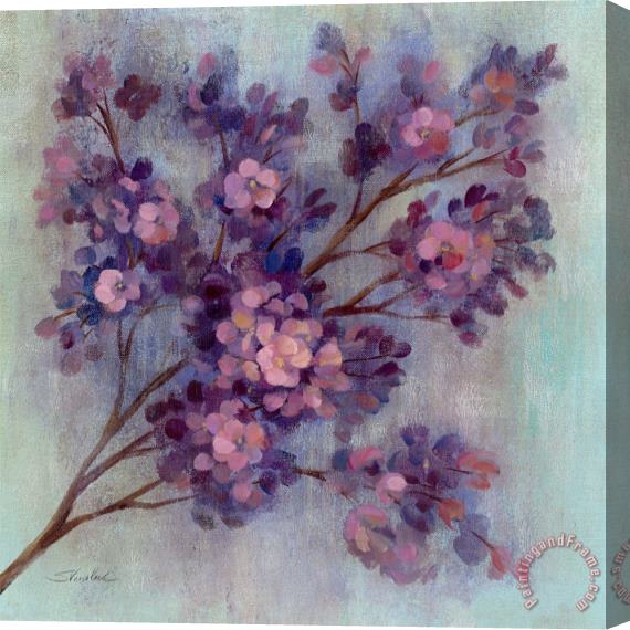 Silvia Vassileva Twilight Cherry Blossoms I Stretched Canvas Painting / Canvas Art