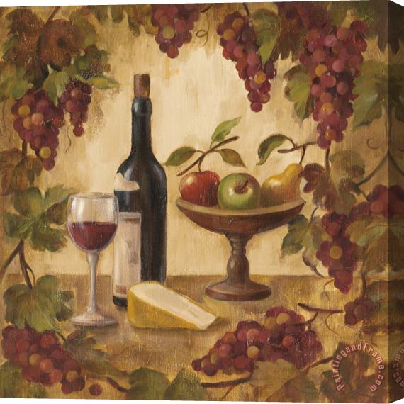 Silvia Vassileva Wine And Cheese II Stretched Canvas Print / Canvas Art