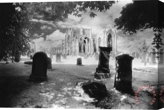 Simon Marsden Melrose Abbey Stretched Canvas Painting / Canvas Art