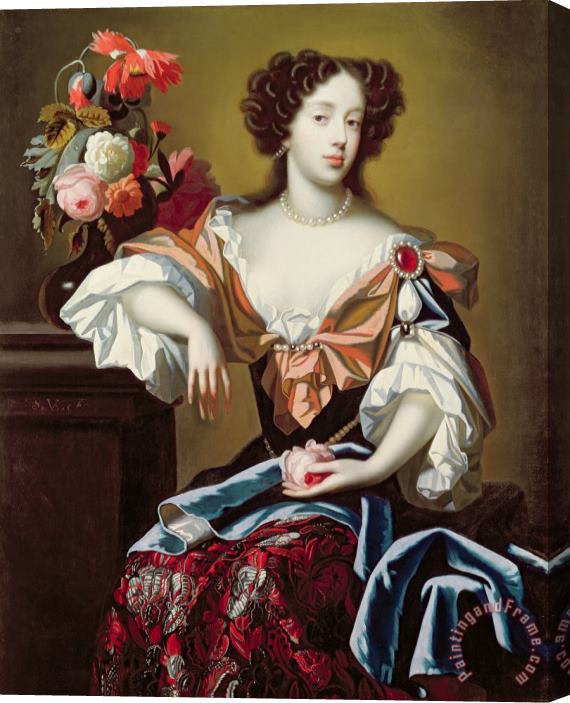 Simon Peeterz Verelst Mary of Modena Stretched Canvas Print / Canvas Art