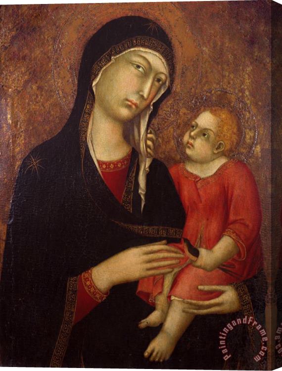 Simone Martini Madonna with Chid Stretched Canvas Print / Canvas Art