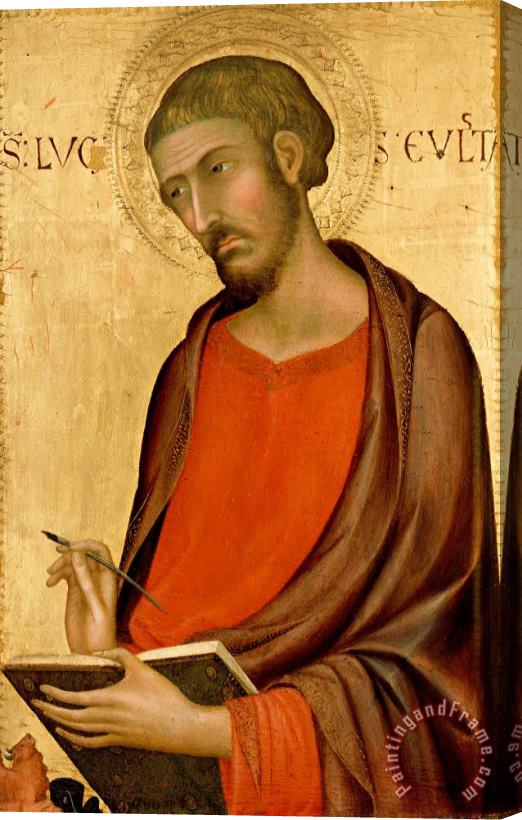 Simone Martini St. Luke Stretched Canvas Painting / Canvas Art