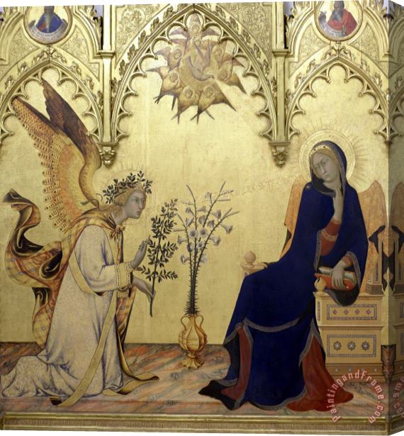 Simone Martini The Annunciation Stretched Canvas Print / Canvas Art