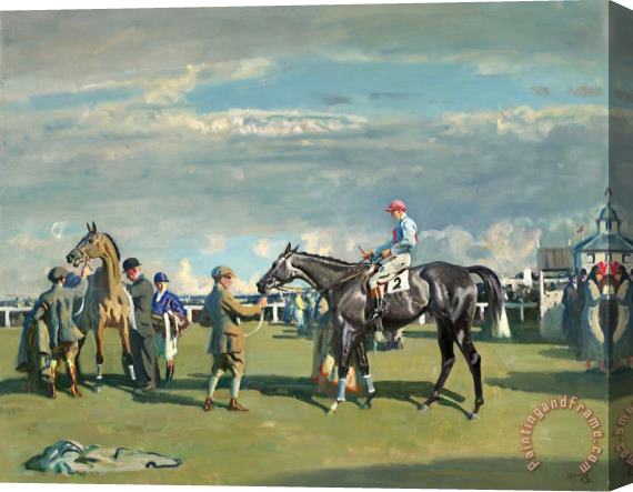 Sir Alfred James Munnings After The Race, Cheltenham Stretched Canvas Painting / Canvas Art