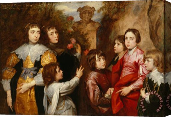 Sir Anthony van Dyck A Family Group Stretched Canvas Print / Canvas Art